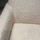 Fauteuil bouclette blanc