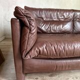Vintage leather sofa Ligne Roset