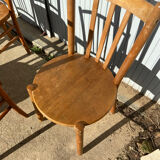 Lot de chaises vintage en bois