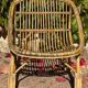 1950s Rattan Armchair from France
