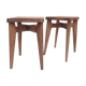 Pair of vintage stools wood