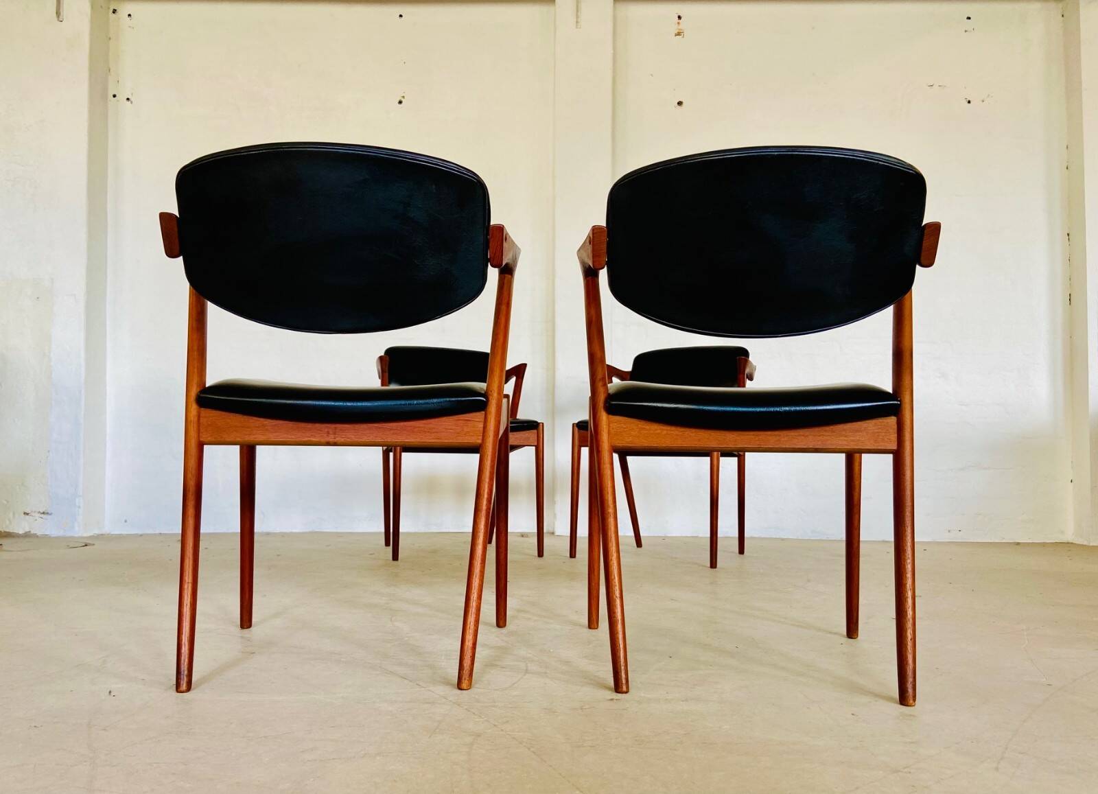 Danish vintage Kai Kristiansen model 42 chairs for Schou Andersens Møbelabrik