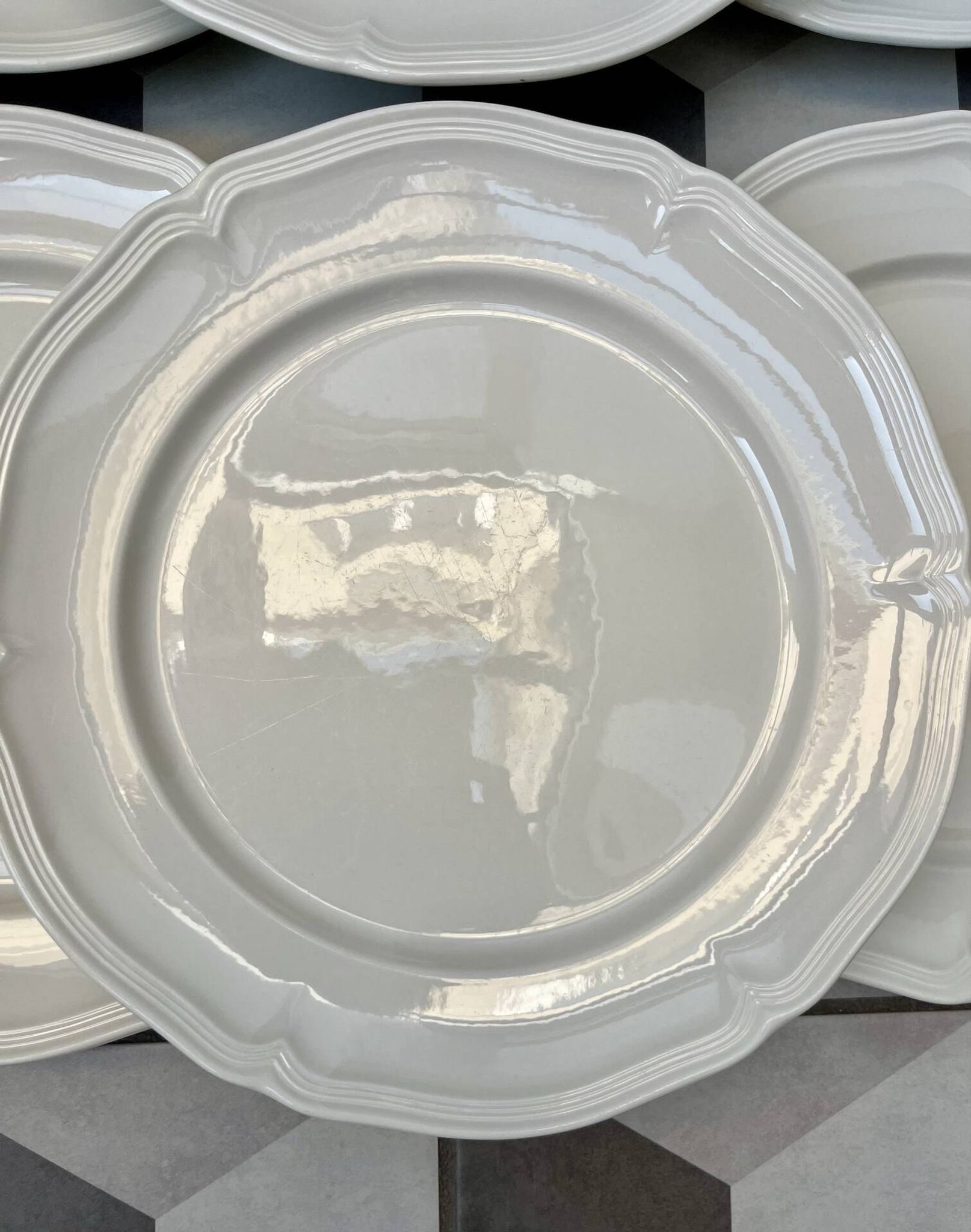 Set of 6 flat plates "Manoir" Villeroy and Boch
