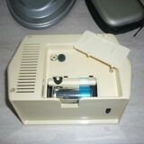 Vintage beige and garnet alarm clock Vedette