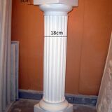 Doric column pillar stele deco plaster of cast reinforced with filasse