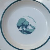 4 assiettes creuses vintage Sarreguemines service Arlette