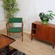 Kinnarps Oslosund armchair in oak and fabric 1960 Sweden
