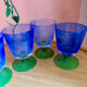 6 verres bullé Villeroy & Boch Serra Blue