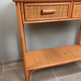 Rattan console