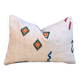 Handmade white Moroccan cushion cover (60x40 cm) for Kilim rugs, cushion cover,