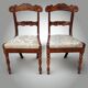 Pair of English Mahogany Sheraton Side Chairs, 1830s