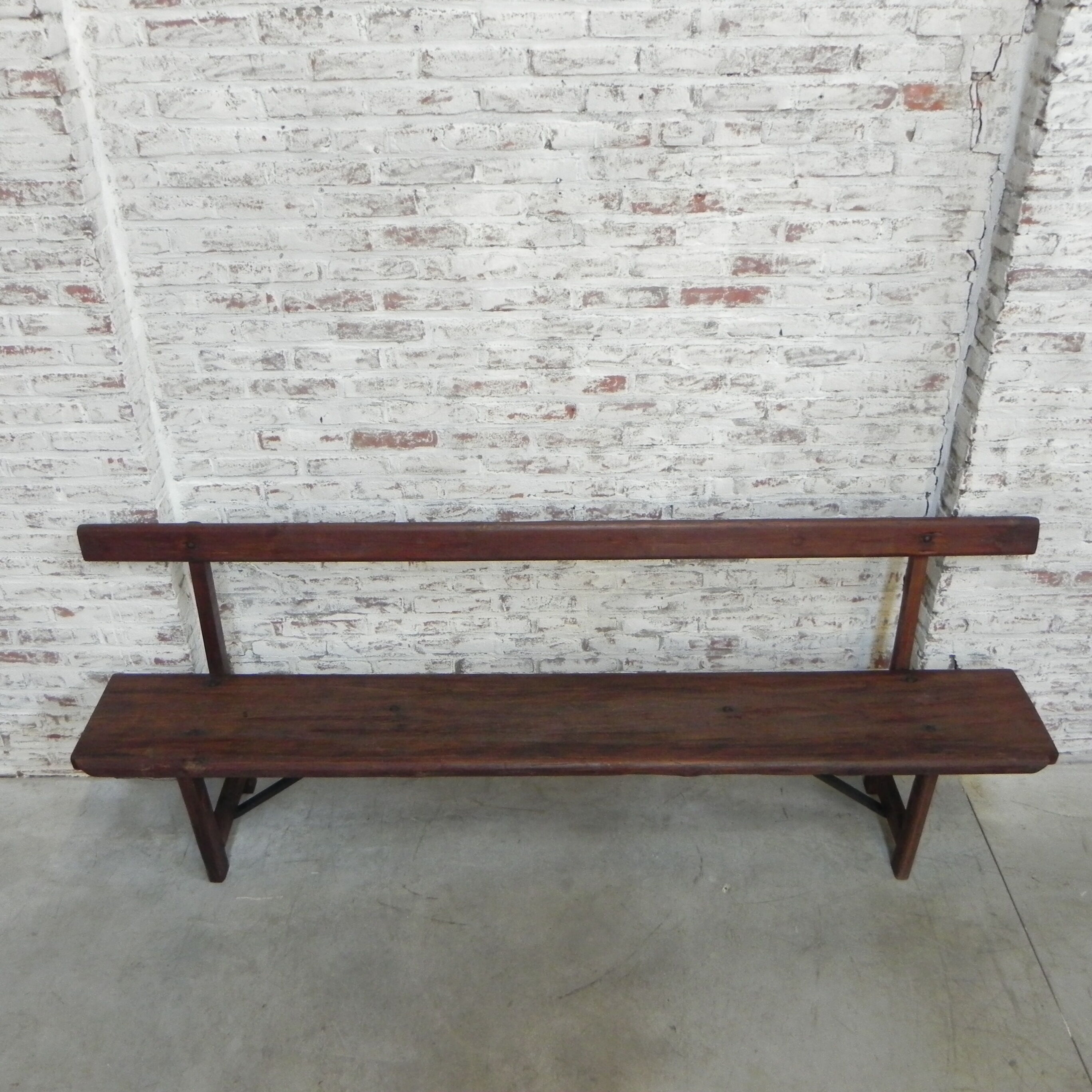Wooden bench 225 cm