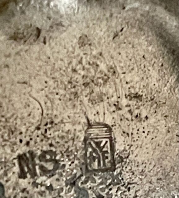 Silver metal wmf candle holder, 1900/1920