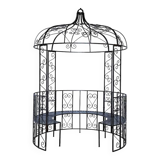 Gloriette ronde avec banc