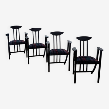 Set of 4 Bridge armchairs