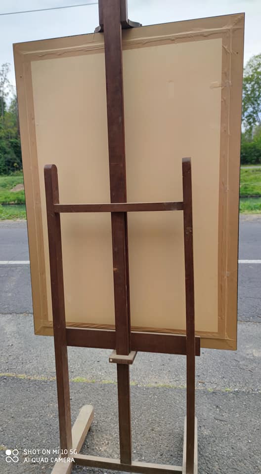 Poster in abstract style face