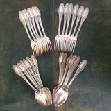 12 forks and 12 spoons ercuis empire model