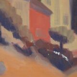 Canvas mountain village