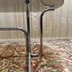 Tubular chrome and smoked glass dining table, 1970