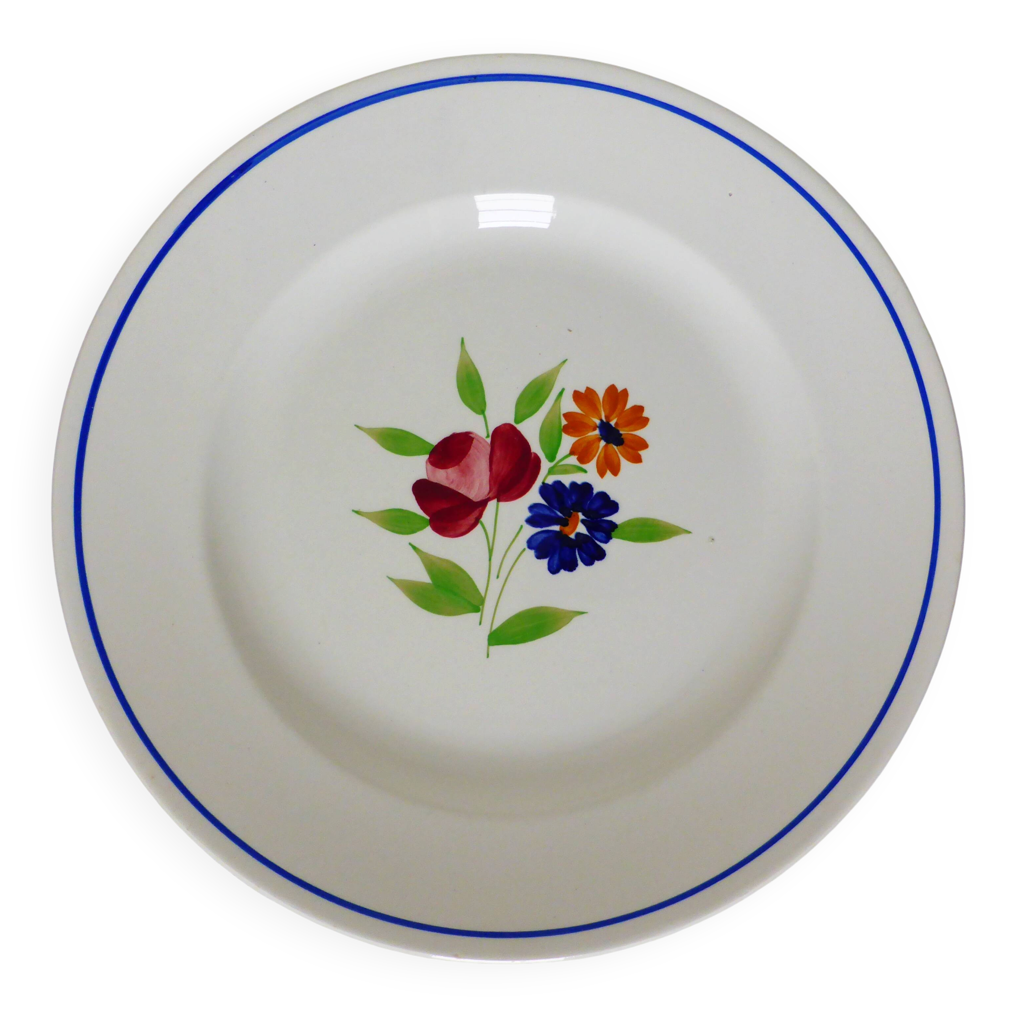 Plat de service rond de la manufacture de Badonviller 210399