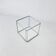 Max Sauze Steel and Glass Side Table, 1970s