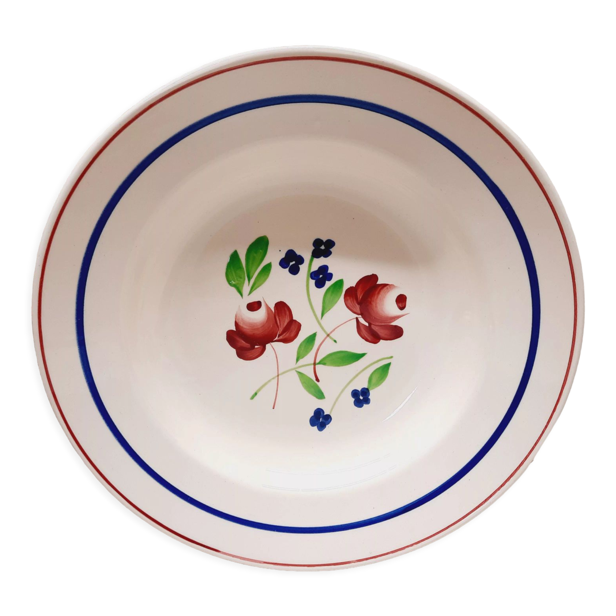 Set 6 hollow plates Lunéville