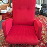 1950s red armchair