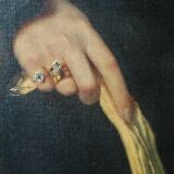 Portrait Adolphe Demange élègante aux gants 1899