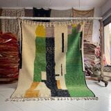 Handmade pure wool rug, size 140 x 260 cm.