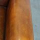 Sheep leather Art Deco design armchair finished with black piping