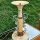 Lampe vintage des années 50 tôle, plexi et bois