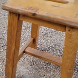 Pair of wooden stools from Gare 1950s