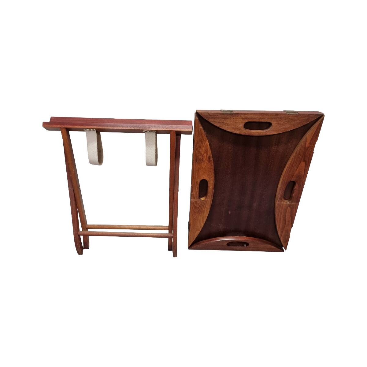 Vintage Mahogany Coffee Table With Tray, 1970s