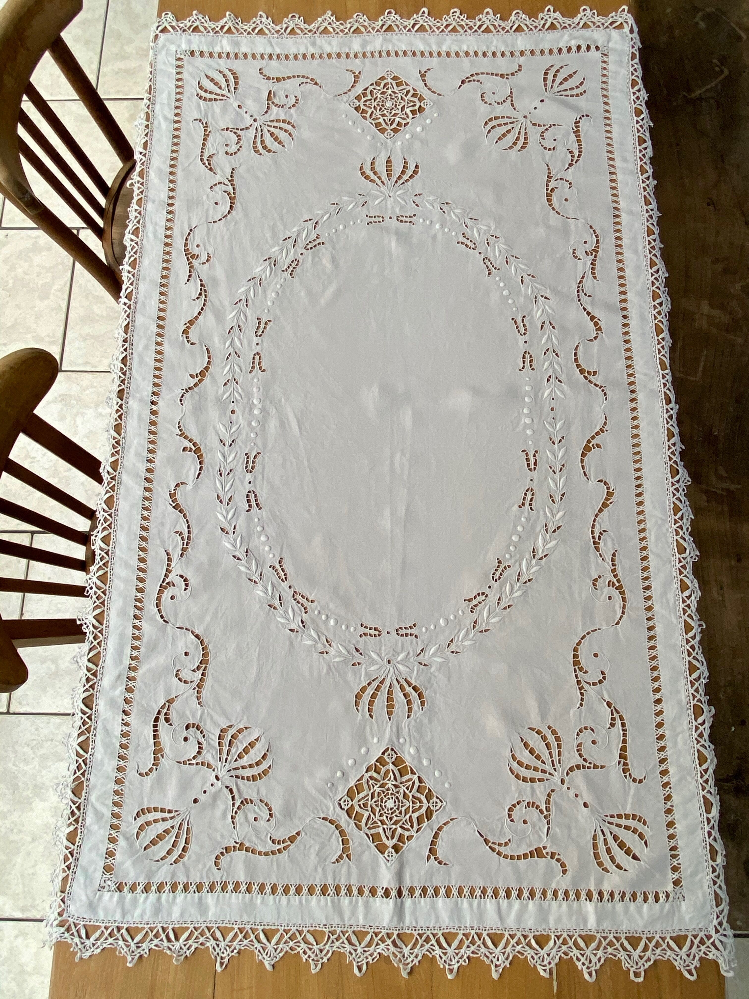 Embroidered tablecloth