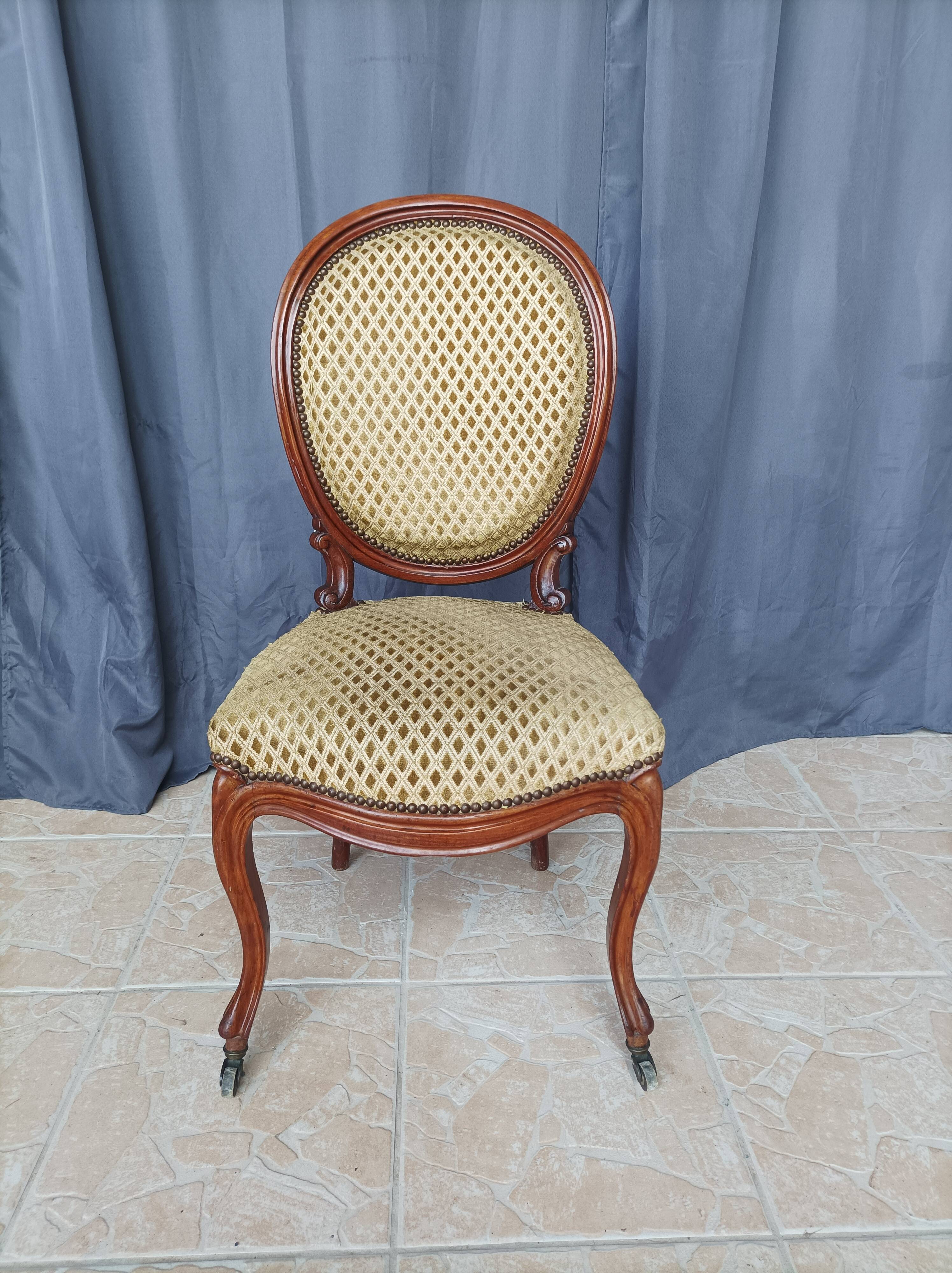Louis XV mahogany chair