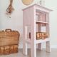 Etagère - meuble rose patiné
