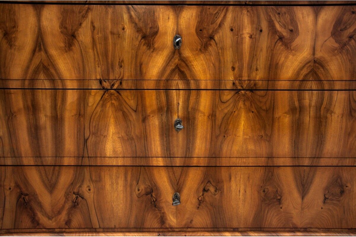 Antique chest of drawers, northern europe, around 1850, after renovation