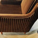 Two mid century armchairs vintage - set 2 chairs