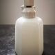 Antique white porcelain wall lamp bathroom art deco 1930 striated opaline tulip