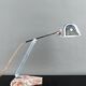 Large Desk Lamp, Chrome, Aluminum and Marble, Modernist Art Deco