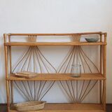 Shelves wicker vintage 100x82cm