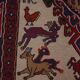 Vintage Turkish kilim handwoven 108x143 cm