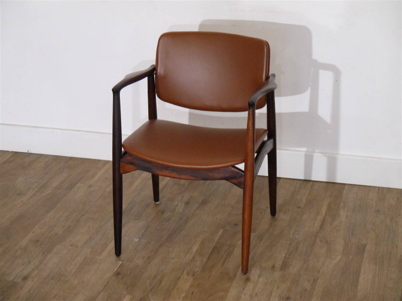 Danish armchair in Rio rosewood by Erik Buch