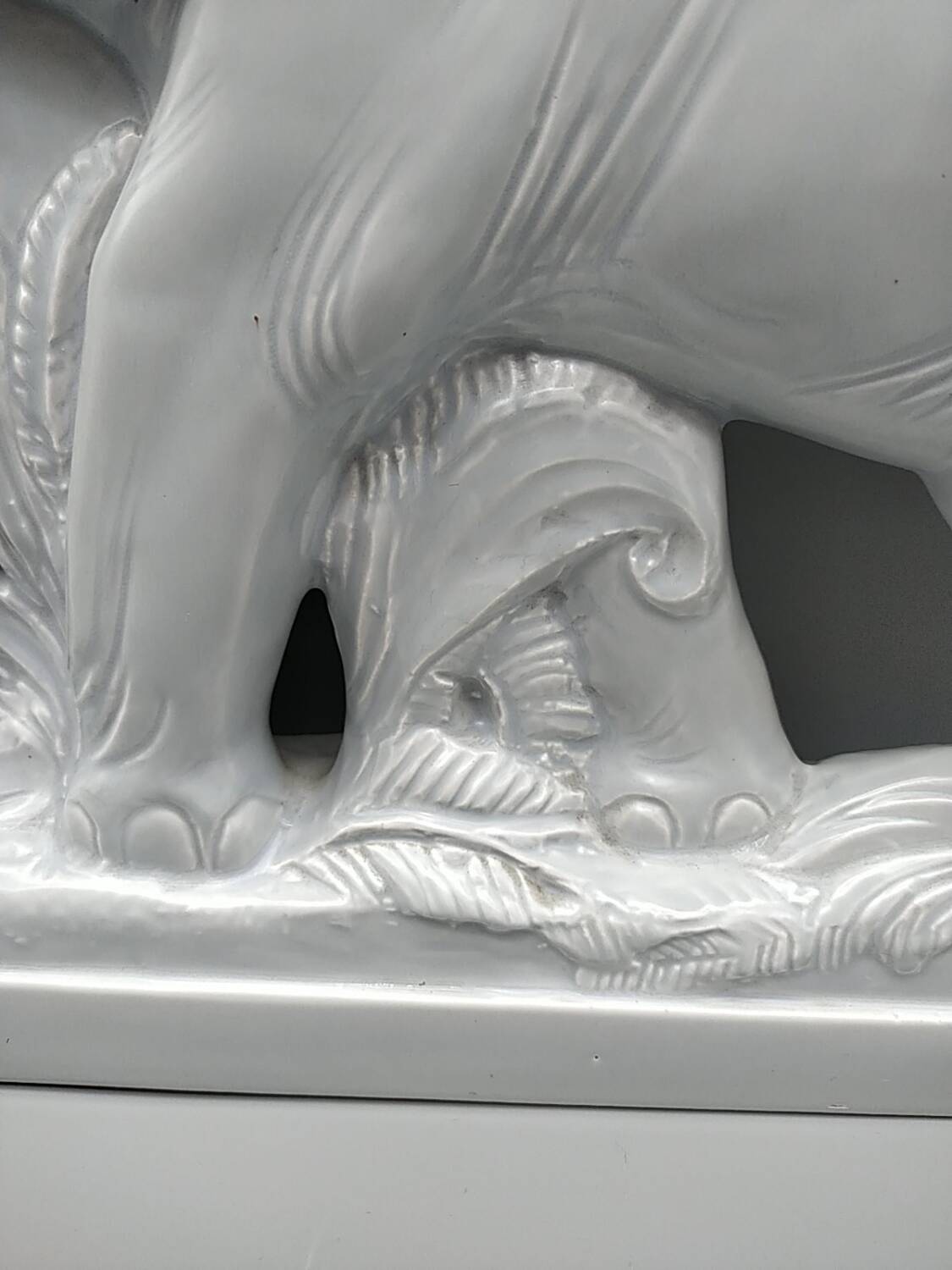 Ceramic elephant by Louis Fontinelle. Art Deco.