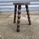 Solid wood tripod stool