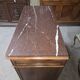 Provençal commode in walnut – Red marble top - late 19th century