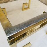 Pair of brass and glass side tables circa 70/80