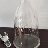 Engraved crystal decanter
