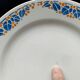 Set of 6 mismatched flat plates HBCM and Badonviller