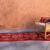 Red Boujad Moroccan rug - 90 x 313 cm